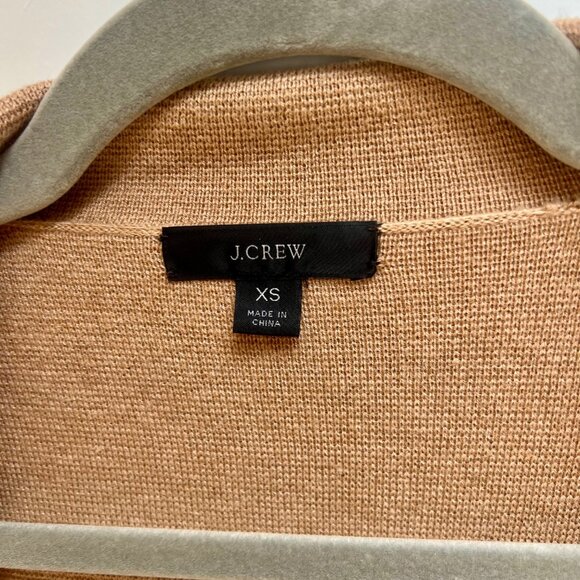 J. Crew Open-Front Eloise Sweater Blazer Cotton/Wool Blend, Size XS - Picture 10 of 16